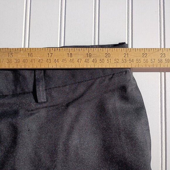 PERRY ELLIS Dress Pants Mens 42 x 32 Black Slacks Folio Flex Waistband Portfolio - Picture 11 of 15